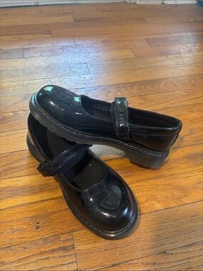 Dr. Martens Black Patent Velcro Mary Jane
